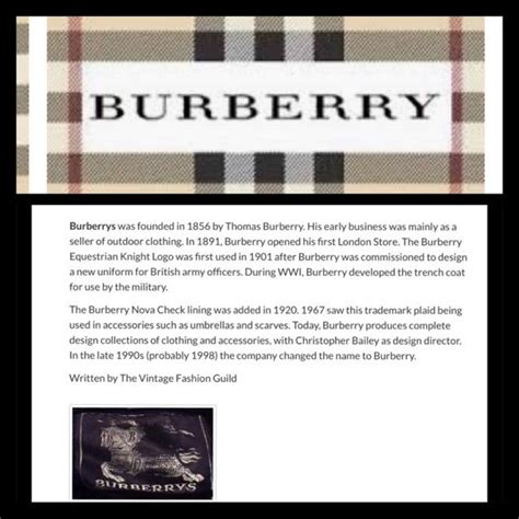 who invented burberry|Burberry label history.